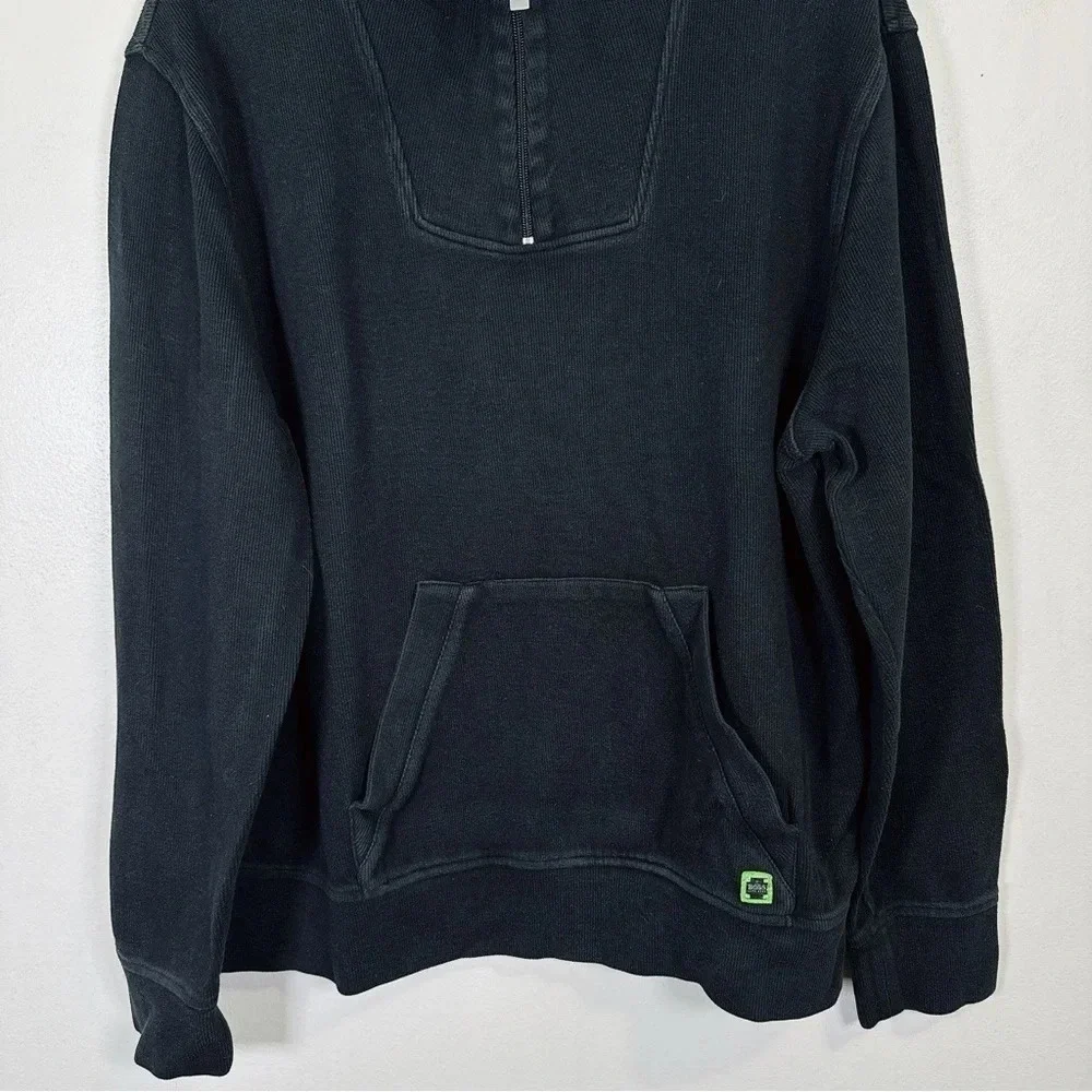 Hugo Boss Cotton Half Zip Ribbed Sweater